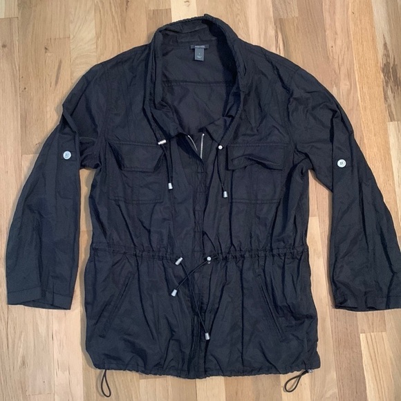 𝅺kenneth Cole Reaction Utility Jacket Cinched Collar, Waist & Hemline Women’s S - Picture 1 of 15